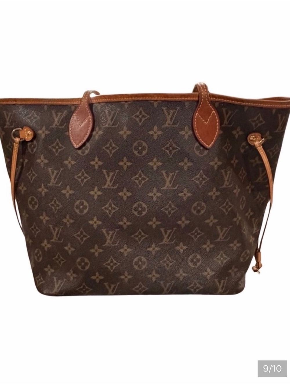 Louis Vuitton Brown Monogram Canvas Tote with Vachetta Trim